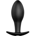 Anal Plug ankerform Silikon 12 Vibrationsmodi Schwarz von Pretty Love Bottom