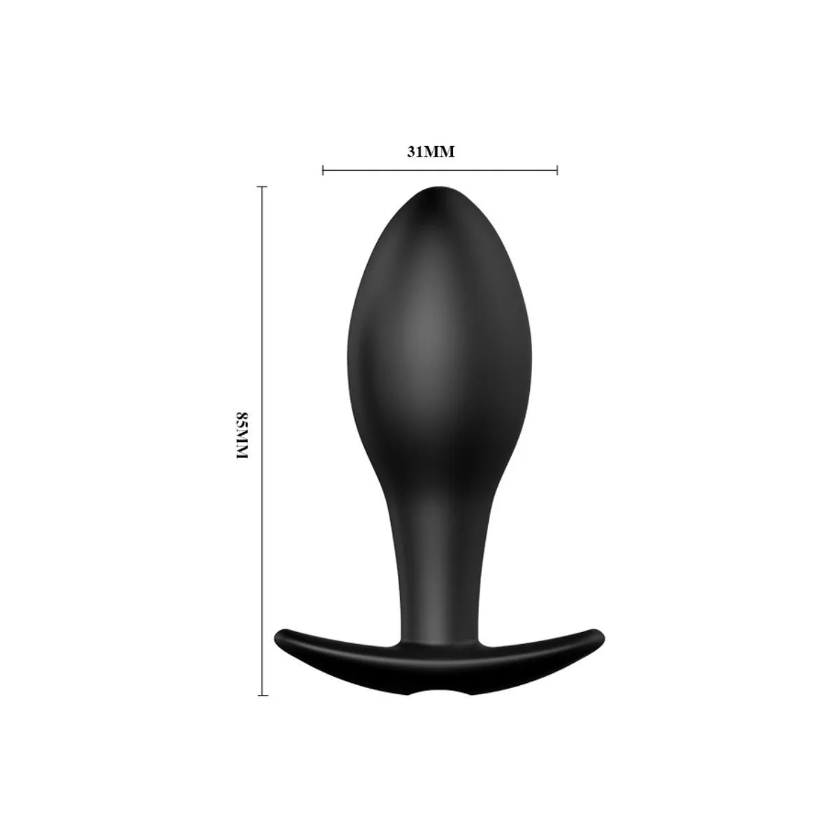 Anal Plug ankerform Silikon 12 Vibrationsmodi Schwarz von Pretty Love Bottom | Fesselliebe.de