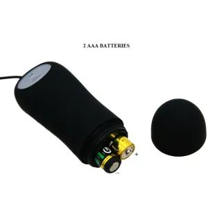 Anal Plug ankerform Silikon 12 Vibrationsmodi Schwarz von Pretty Love Bottom