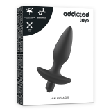 Massager Plug Anal mit Vibration Schwarz von Addicted Toys | Fesselliebe.de