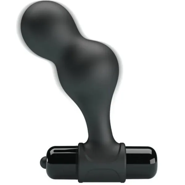 Schwarzer Silikon-Vibrator-Analstecker von Mr Play | Fesselliebe.de