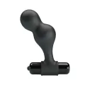 Schwarzer Silikon-Vibrator-Analstecker von Mr Play