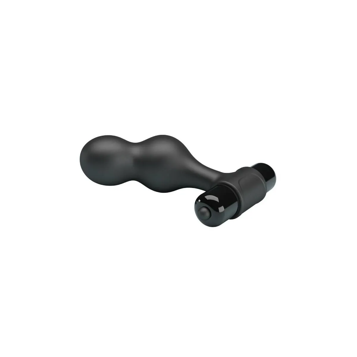 Schwarzer Silikon-Vibrator-Analstecker von Mr Play | Fesselliebe.de