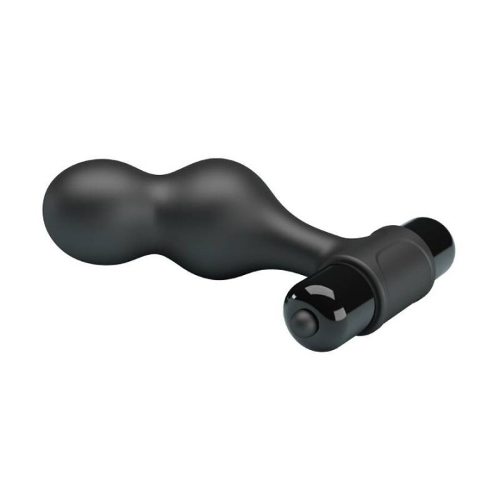 Schwarzer Silikon-Vibrator-Analstecker von Mr Play | Fesselliebe.de