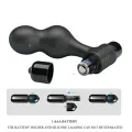 Schwarzer Silikon-Vibrator-Analstecker von Mr Play