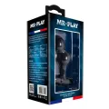 Schwarzer Silikon-Vibrator-Analstecker von Mr Play