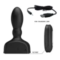 Schwarzer aufblasbarer Analstecker mit Fernbedienung von Mr Play