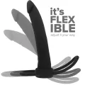 Cobi Onyx Anal Dildo mit Schwanz- und Hodenring 13 cm Silikon von Mythology Fantasy Dildo