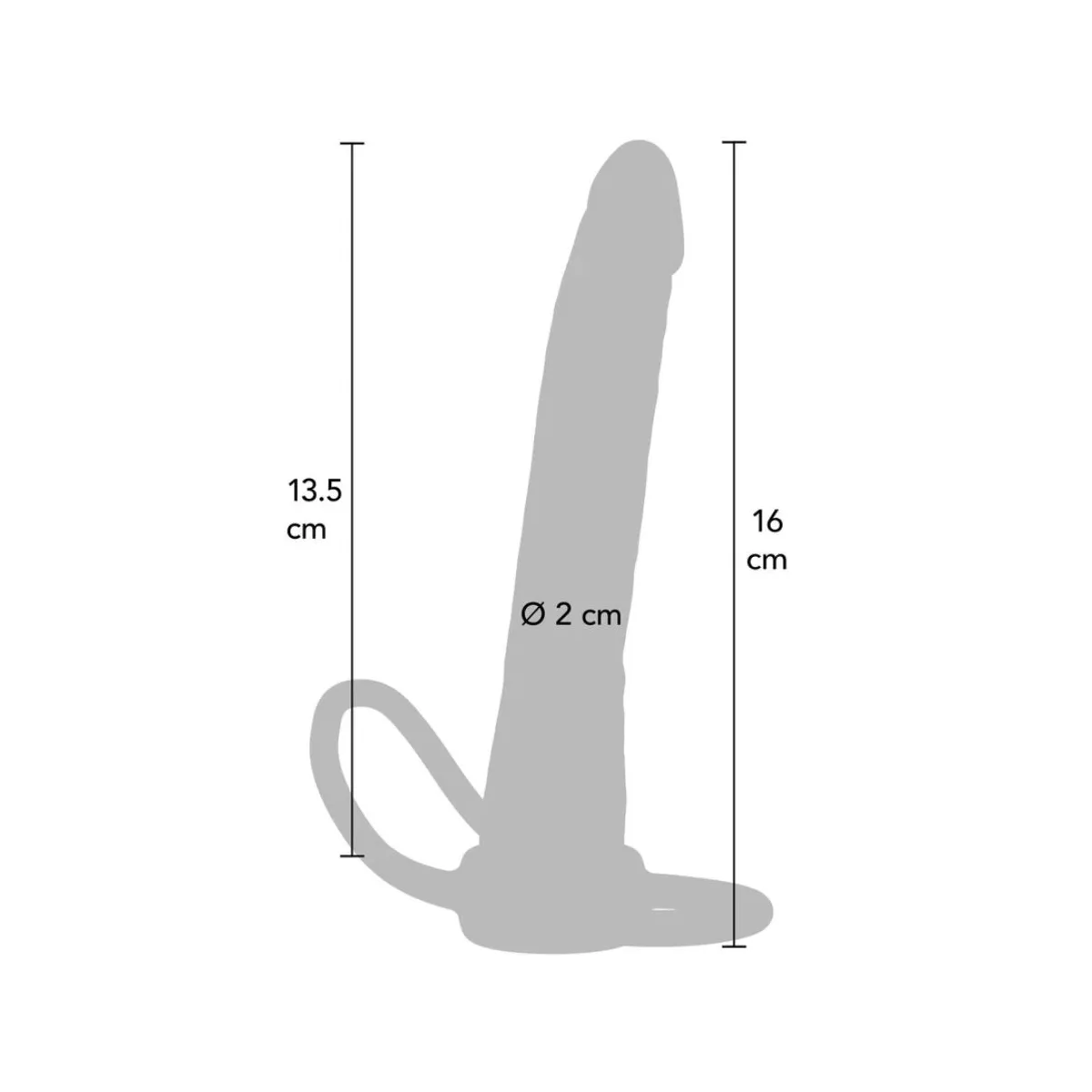 Double Trouble Silikon-Analpenetrator 16 cm von Get Real | Fesselliebe.de