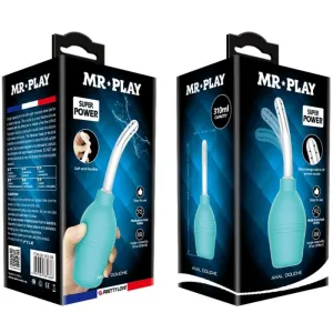 Anal-Birne-Blaue Gummi-Dusche von Mr Play