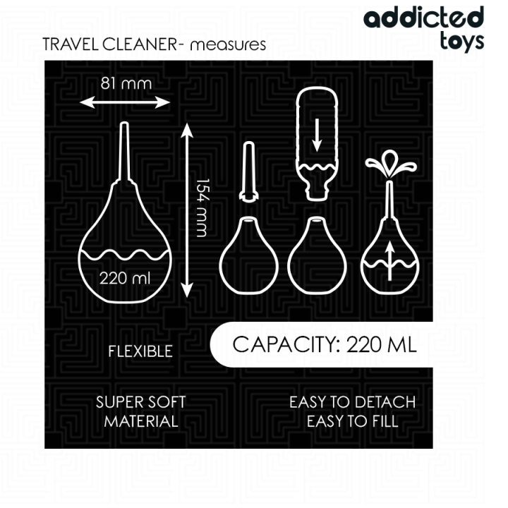Reise-Analreiniger Grösse L 220 ml von Addicted Toys | Fesselliebe.de