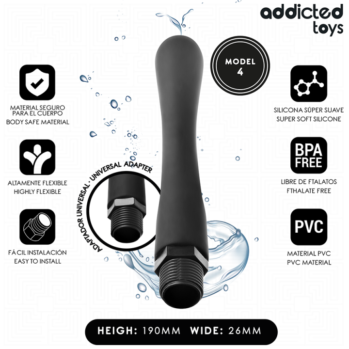Anal Cleaner mit Universaladapter Modell 4 von Addicted Toys | Fesselliebe.de
