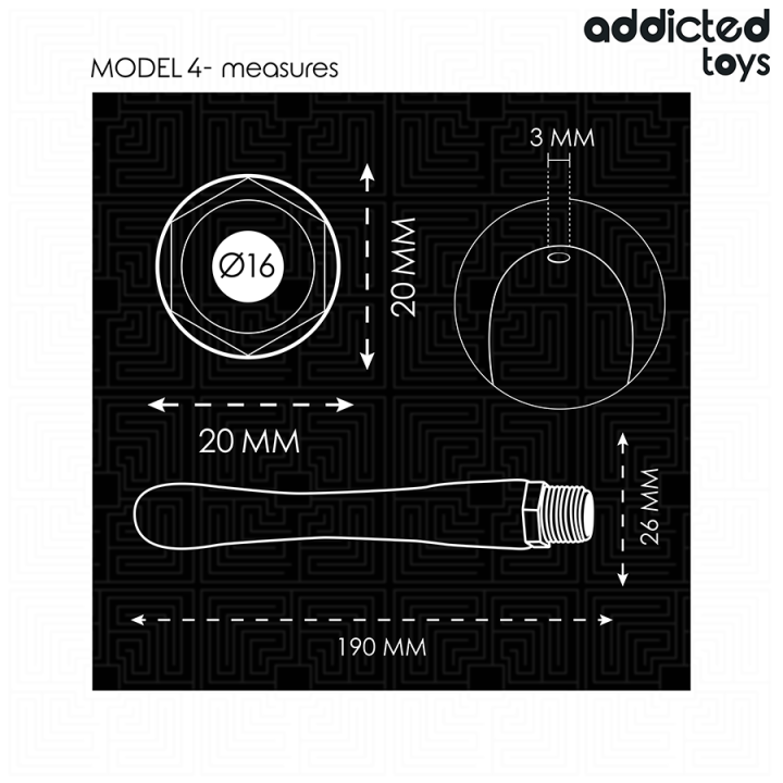 Anal Cleaner mit Universaladapter Modell 4 von Addicted Toys | Fesselliebe.de