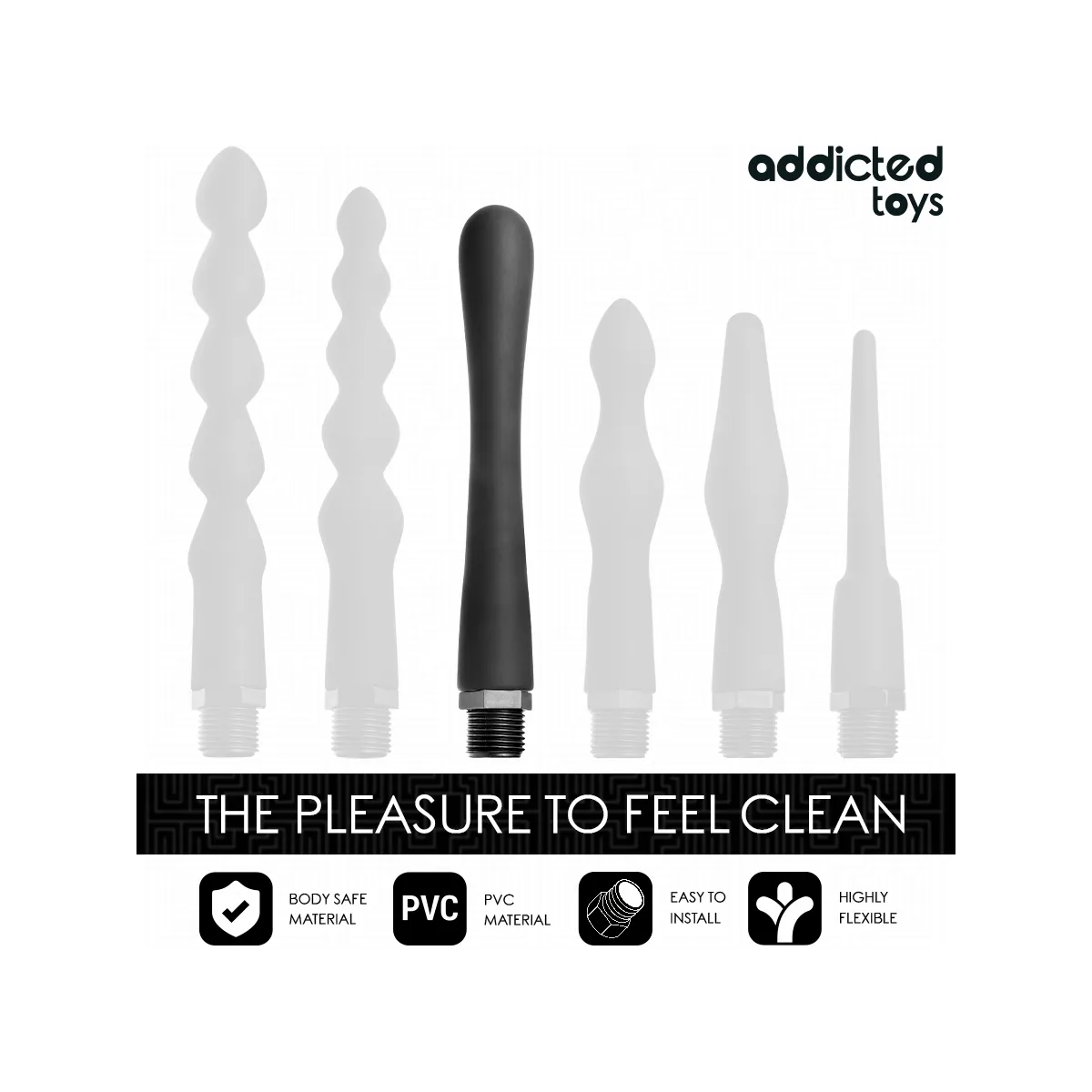 Anal Cleaner mit Universaladapter Modell 4 von Addicted Toys | Fesselliebe.de