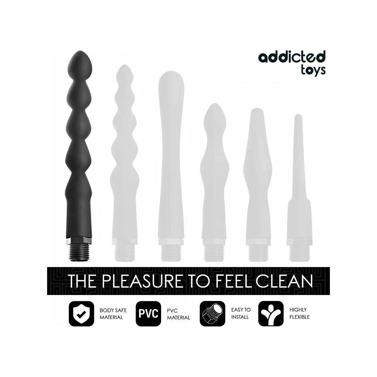Anal Cleaner mit Universaladapter Modell 6 von Addicted Toys | Fesselliebe.de