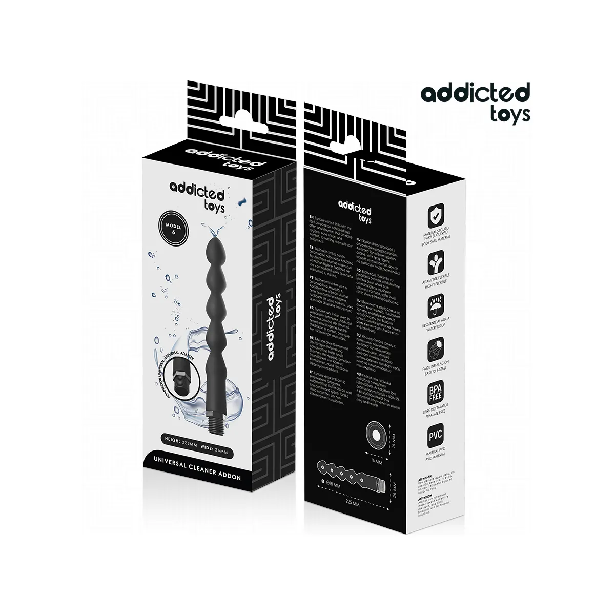 Anal Cleaner mit Universaladapter Modell 6 von Addicted Toys | Fesselliebe.de