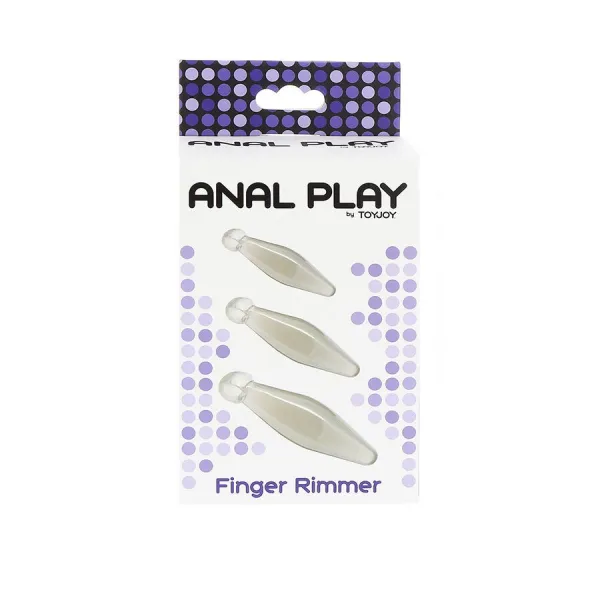 Anal Play Finger Rimmer 3 Stück Transparent von Toyjoy | Fesselliebe.de