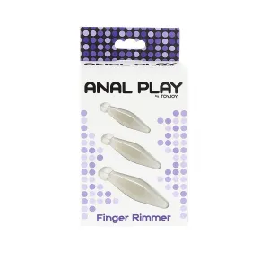 Anal Play Finger Rimmer 3 Stück Transparent von Toyjoy