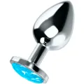 Analplug mit Blauem Kristall L von Ohmama Anal