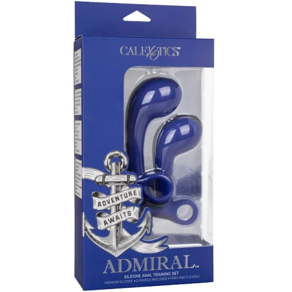Admiral Set 2 Analplug Blau von Calexotics | Fesselliebe.de