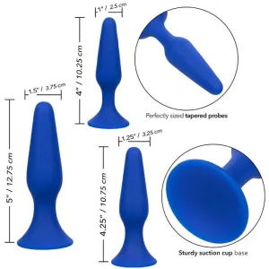 Admiral Kit 3 Analplug Blau von Calexotics