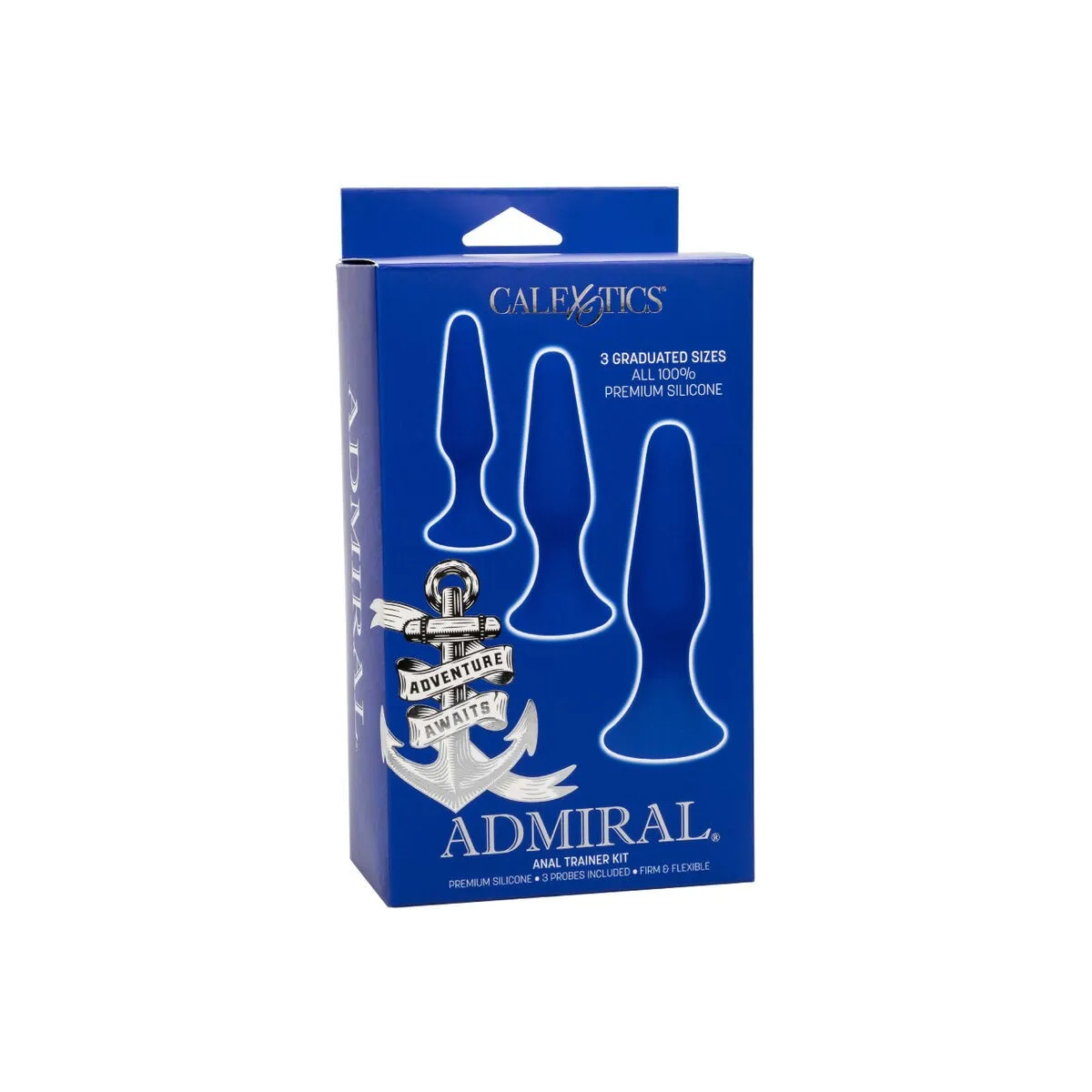 Admiral Kit 3 Analplug Blau von Calexotics | Fesselliebe.de