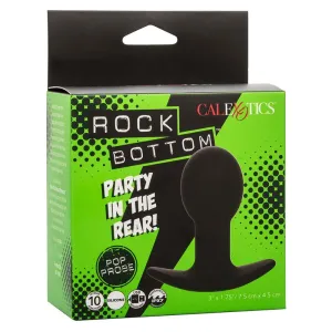 Rock Bottom Anal Plug 10 Vibrationen Silikon Schwarz von Calexotics