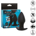 Rock Bottom Perfect Anal Plug 10 Vibrationen Silikon Schwarz von Calexotics