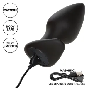 Rock Bottom Perfect Anal Plug 10 Vibrationen Silikon Schwarz von Calexotics