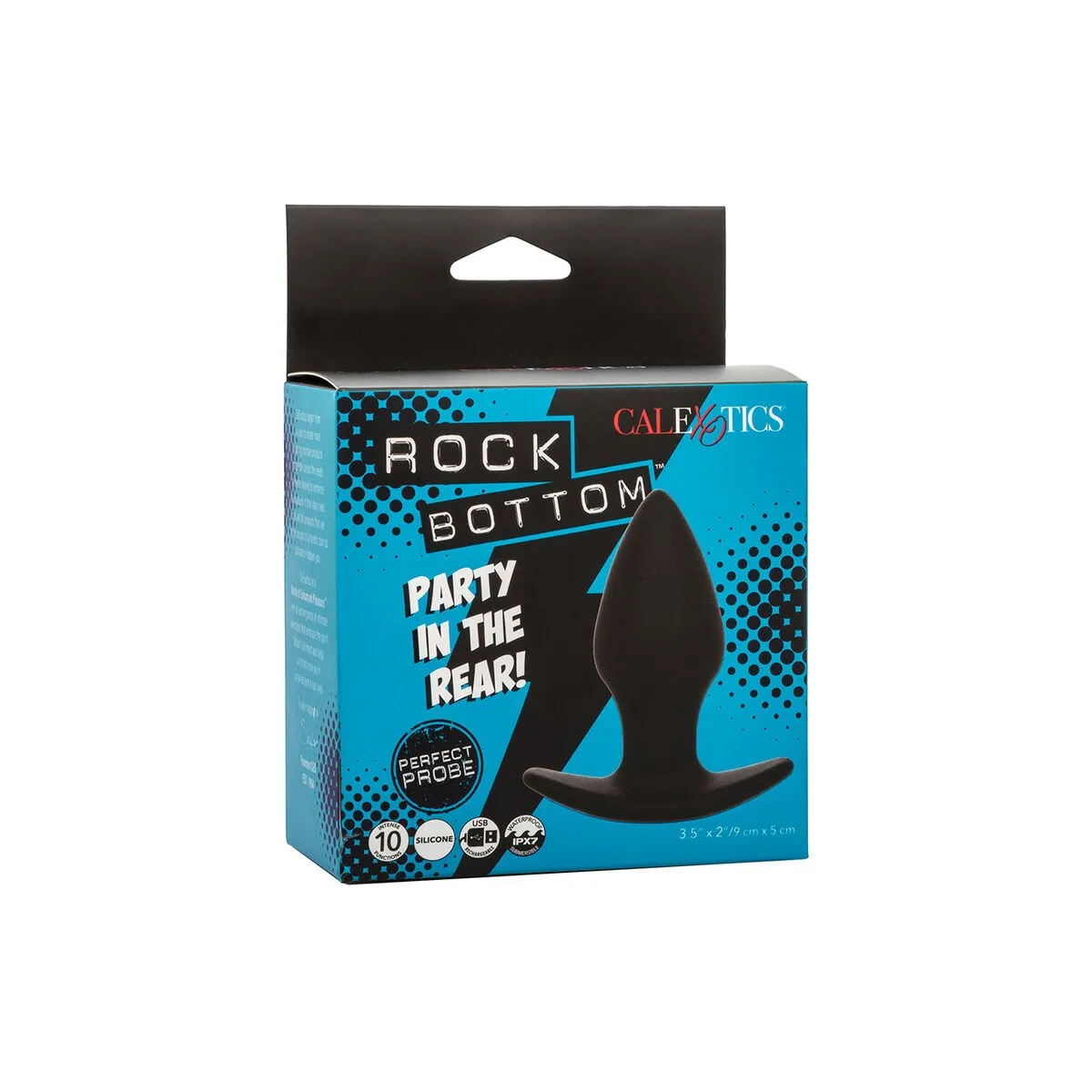 Rock Bottom Perfect Anal Plug 10 Vibrationen Silikon Schwarz von Calexotics | Fesselliebe.de