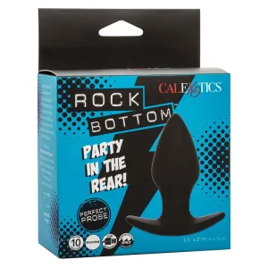 Rock Bottom Perfect Anal Plug 10 Vibrationen Silikon Schwarz von Calexotics