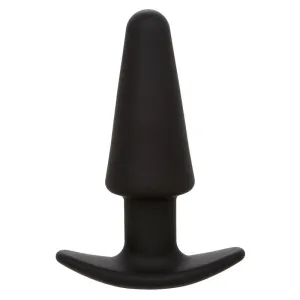 Rock Bottom Tapered Anal Plug 10 Vibraciones Silikon Schwarz von Calexotics
