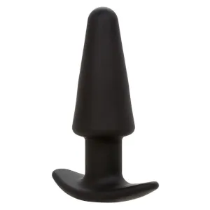 Rock Bottom Tapered Anal Plug 10 Vibraciones Silikon Schwarz von Calexotics