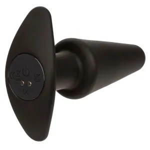 Rock Bottom Tapered Anal Plug 10 Vibraciones Silikon Schwarz von Calexotics