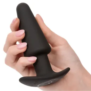 Rock Bottom Tapered Anal Plug 10 Vibraciones Silikon Schwarz von Calexotics
