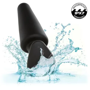 Rock Bottom Tapered Anal Plug 10 Vibraciones Silikon Schwarz von Calexotics