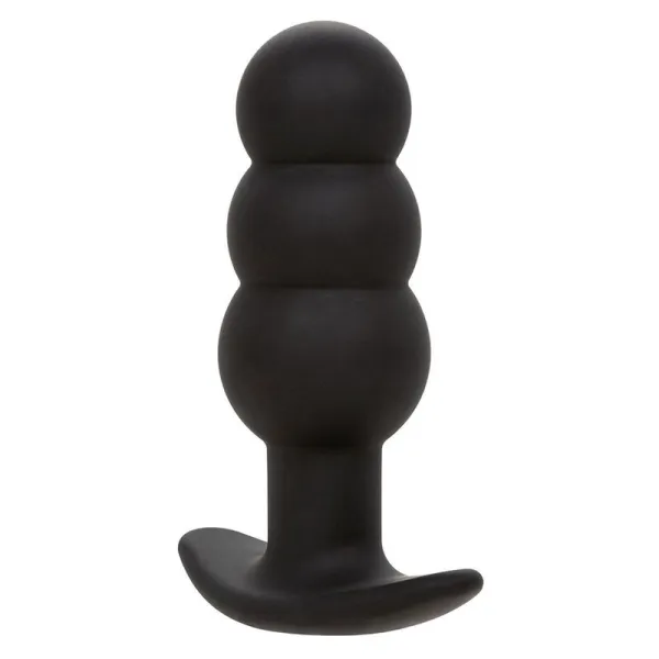 Rock Bottom Anal Plug mit Perlen 10 Vibrationen Silikon Schwarz von Calexotics | Fesselliebe.de