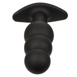 Rock Bottom Anal Plug mit Perlen 10 Vibrationen Silikon Schwarz von Calexotics | Fesselliebe.de
