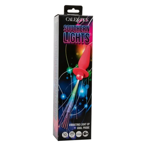 Southern Lights Light Up Leuchtende Analstecker 10 Vibrationen Silikon Rosa von Calexotics | Fesselliebe.de