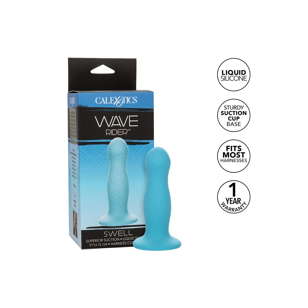 Wave Rider Swell Anal Plug Blau von Calexotics | Fesselliebe.de