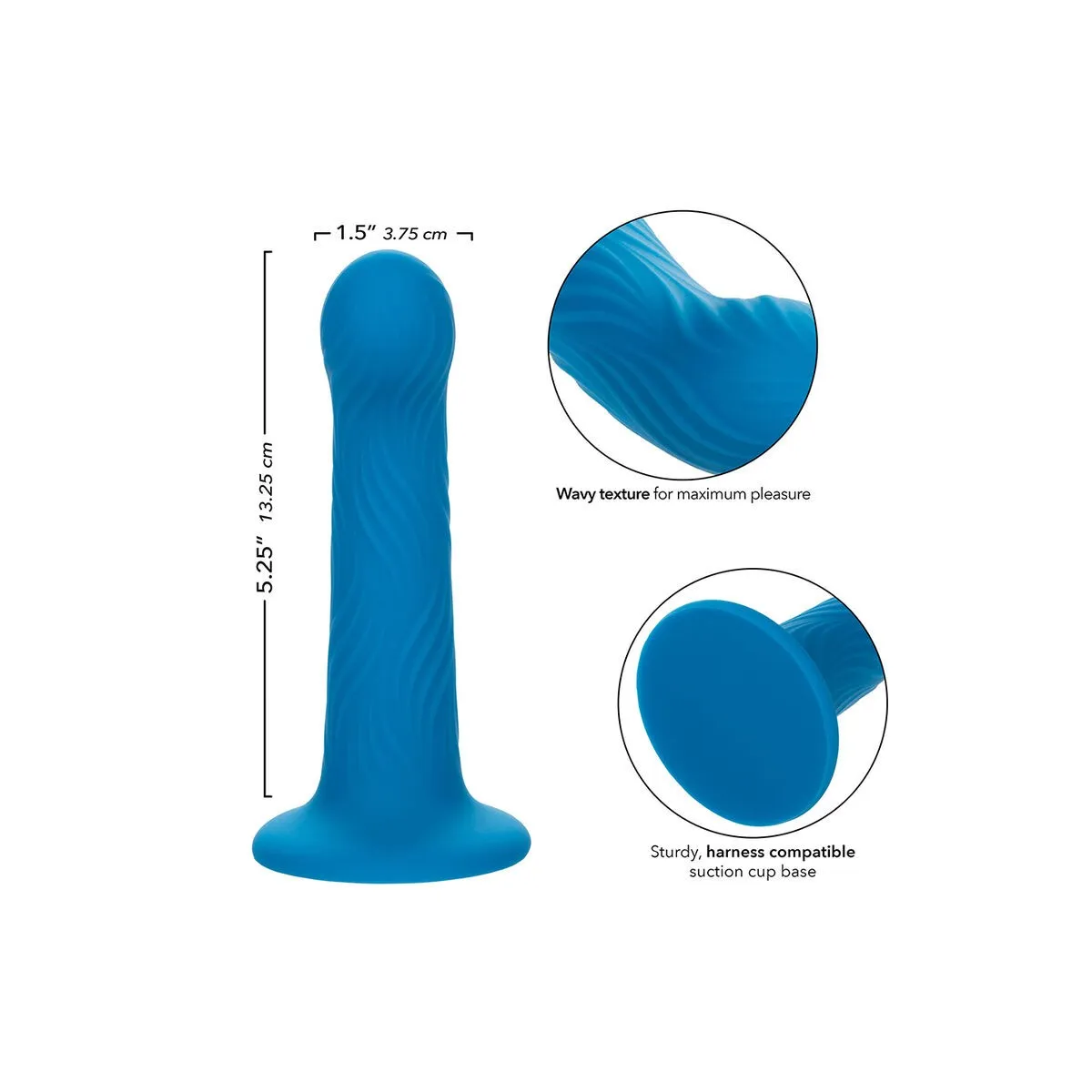 Wave Rider Ripple Analstecker Blau von Calexotics | Fesselliebe.de