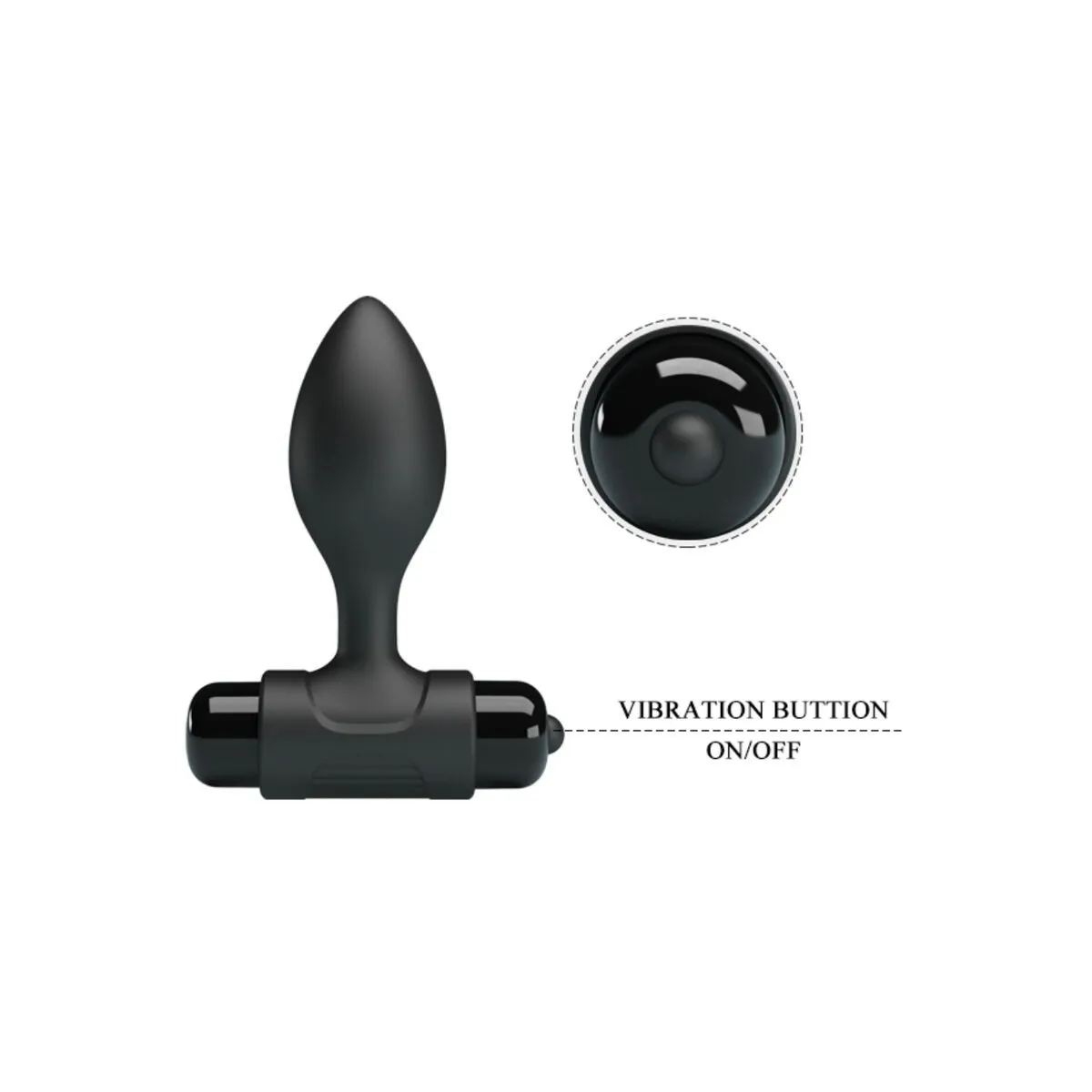 Vibra Butt 10 Vibrationen Analstecker Schwarz von Pretty Love | Fesselliebe.de
