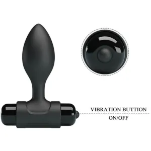 Vibra Butt 10 Vibrationen Analstecker Schwarz von Pretty Love