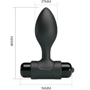 Vibra Butt 10 Vibrationen Analstecker Schwarz von Pretty Love