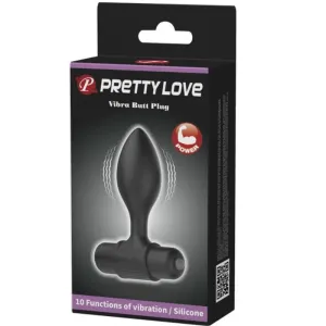 Vibra Butt 10 Vibrationen Analstecker Schwarz von Pretty Love