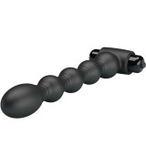 Lynn Silikon Anal Plug 10 Vibrationen Schwarz von Pretty Love | Fesselliebe.de