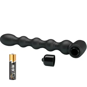 Lynn Silikon Anal Plug 10 Vibrationen Schwarz von Pretty Love