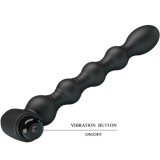 Lynn Silikon Anal Plug 10 Vibrationen Schwarz von Pretty Love | Fesselliebe.de