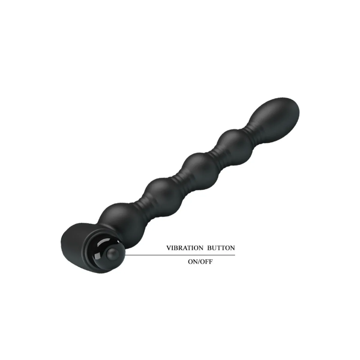 Lynn Silikon Anal Plug 10 Vibrationen Schwarz von Pretty Love | Fesselliebe.de