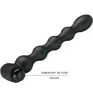Lynn Silikon Anal Plug 10 Vibrationen Schwarz von Pretty Love